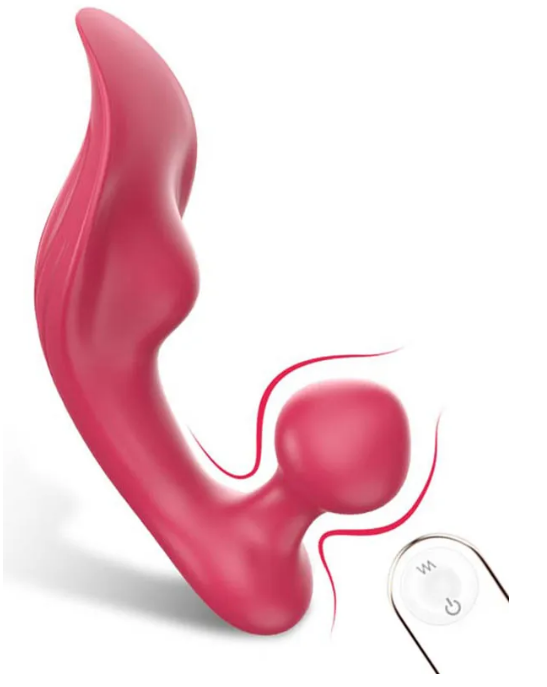 جهاز هزاز قابل للارتداء وقابل لإعادة الشحن وجهاز تحكم عن بعد للاستخدام الشرجي والمهبلي