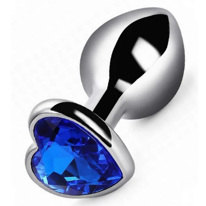 سدادة شرجية فولاذية مرصعة بالجواهر على شكل قلب من NOXXX كبيرة - 401008